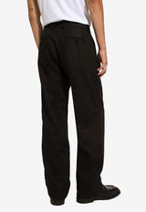 Dolce 
Gabbana Straight-Leg Tailored Linen Pants Black GP03JT GH253 N0000