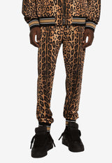 Dolce 
Gabbana Leopard Print Track Pants Brown GP07VT II7B4 HXNBM