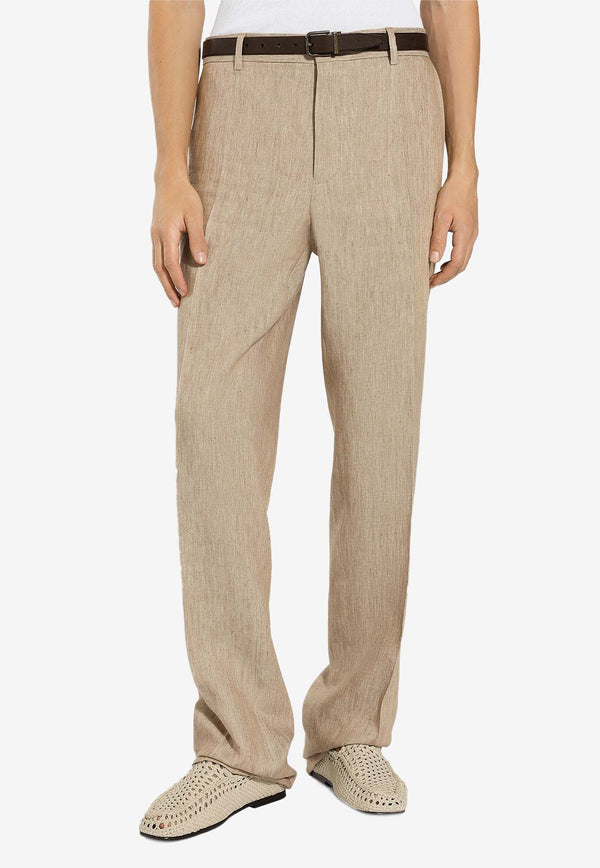 Dolce 
Gabbana Linen Twill Pants GP0D6T FU4L0 S8230 Beige