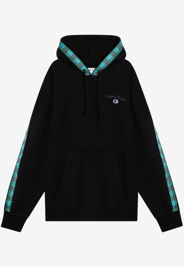 Champion X Angelo Baque Logo Patch Hooded Sweatshirt Black GP204753CO/P_CHAMP-XF16