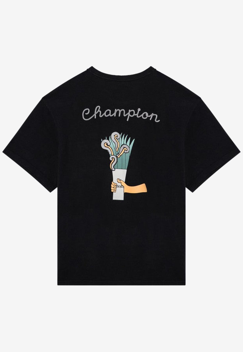 Champion X Angelo Baque Graphic Print T-shirt Black GP205099CO/P_CHAMP-XAQDG