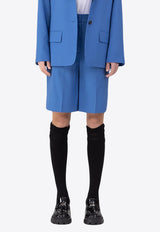 SJYP Tailored Bermuda Shorts in Wool GRKW_BTBP_BLUE