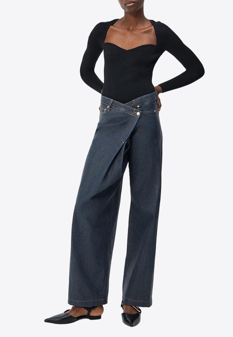 Jonathan Simkhai Casey Wide-Leg Jeans GRKW_OWLJ_CASEY