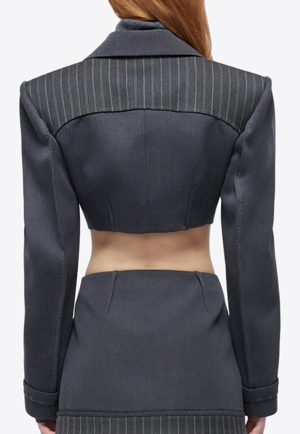 Jonathan Simkhai Clare Cropped Blazer GRKW_PCB_CLARE