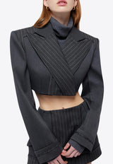 Jonathan Simkhai Clare Cropped Blazer GRKW_PCB_CLARE