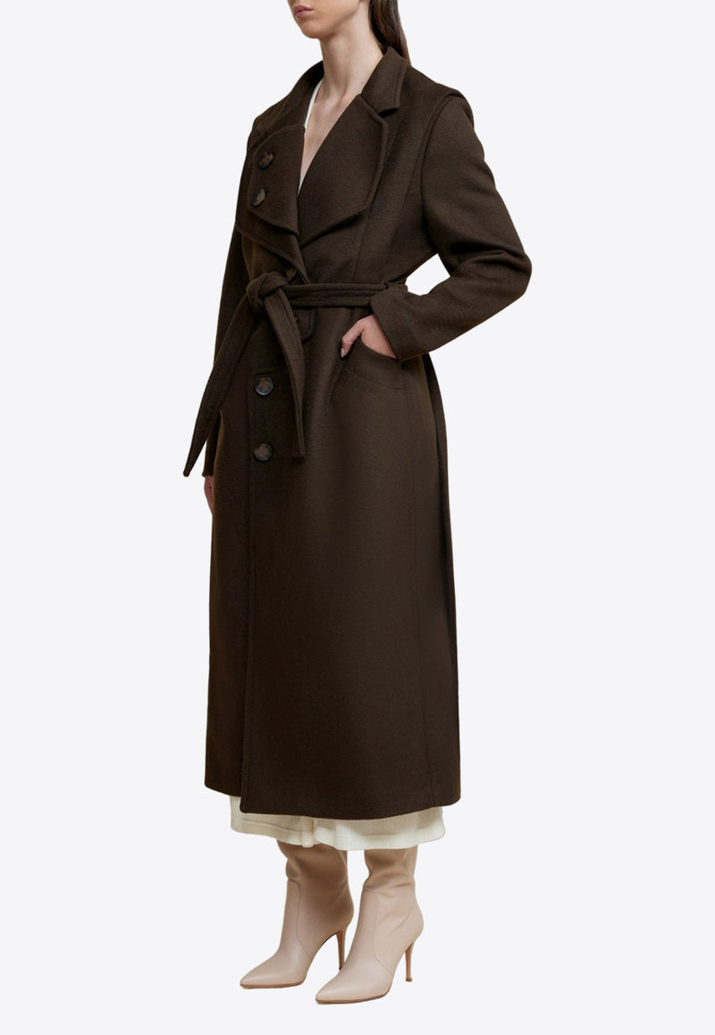 Acler Worcester Long Coat GRKW_WC_MOCHA