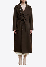 Acler Worcester Long Coat GRKW_WC_MOCHA