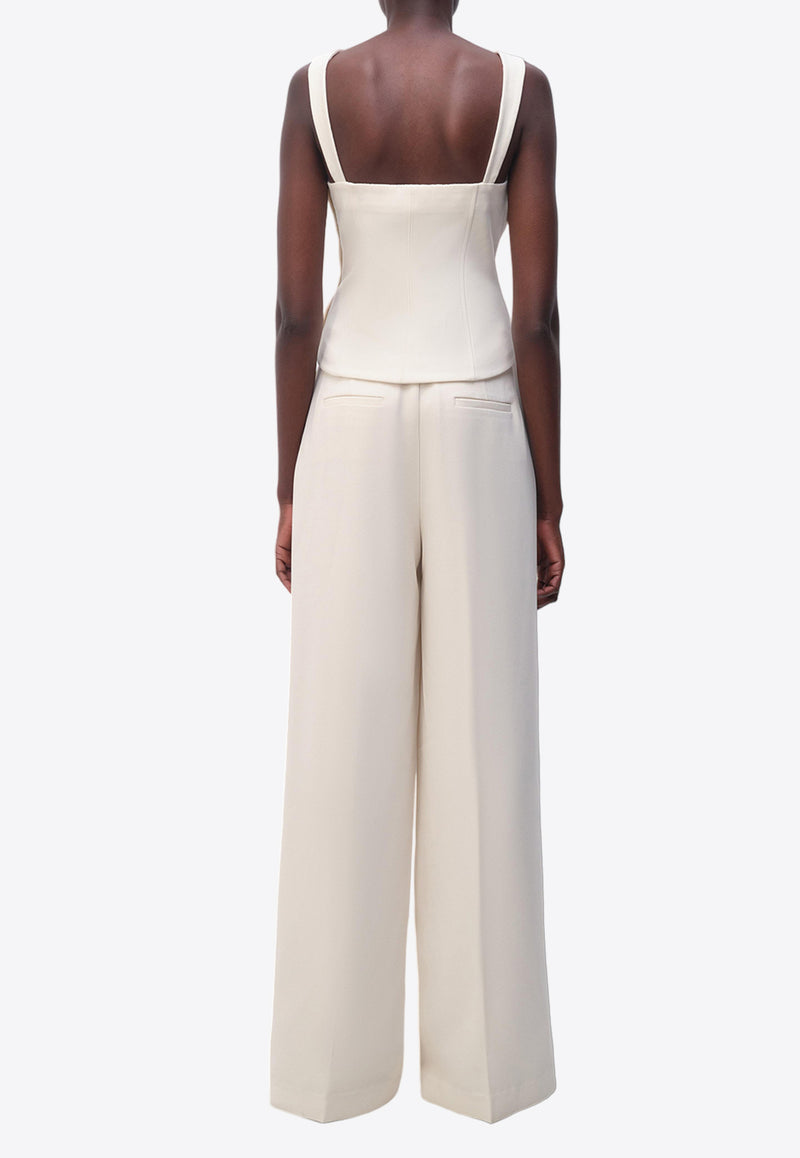 Simkhai Sanaz Wide-Leg Pants GRKW_WSPT_WHITE