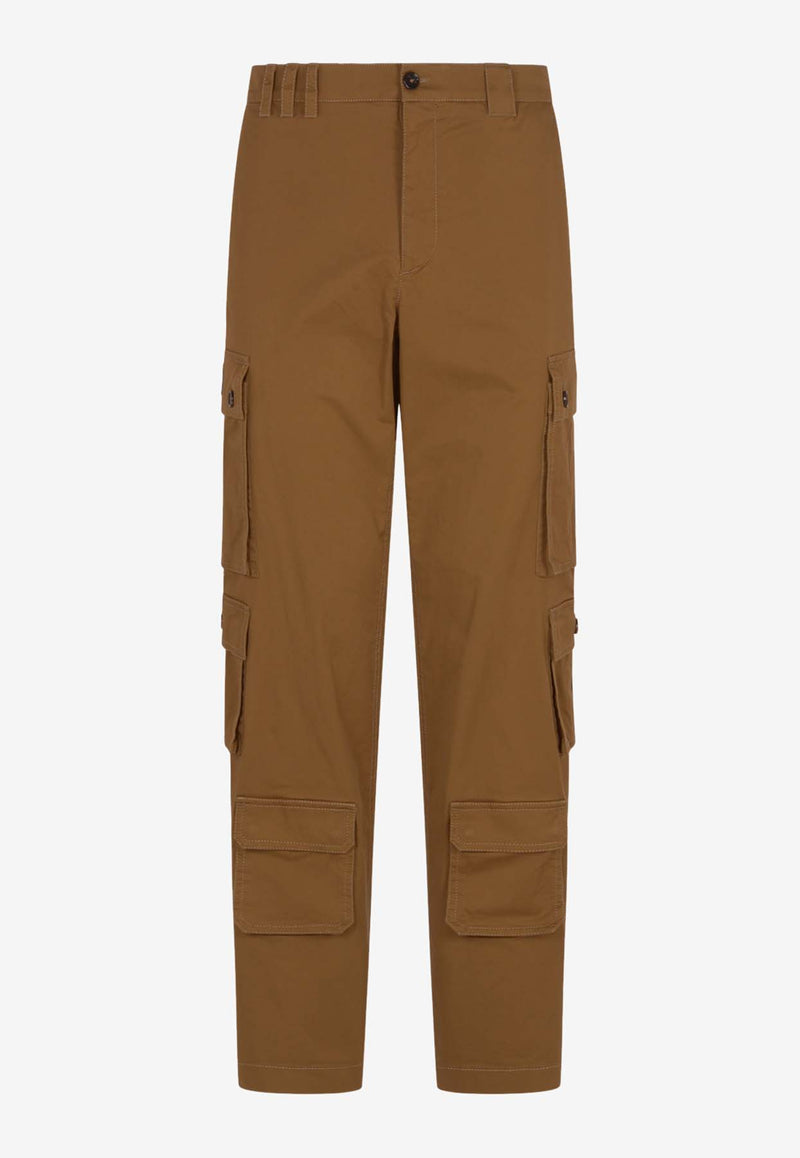 Dolce 
Gabbana Straight Cargo Pants GV6GAT FUFML M0124 Brown