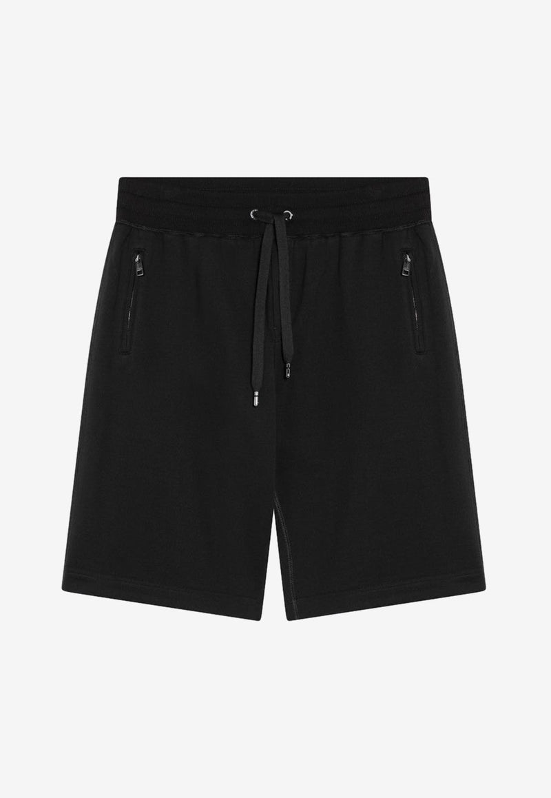 Dolce 
Gabbana Logo Plaque Bermuda Shorts Black GVB7HTG7F2G/Q_DOLCE-N0000