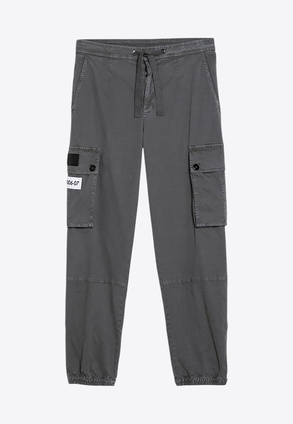 Dolce 
Gabbana Logo Label Cargo Pants Gray GVCYHTG8LH2/P_DOLCE-N0701