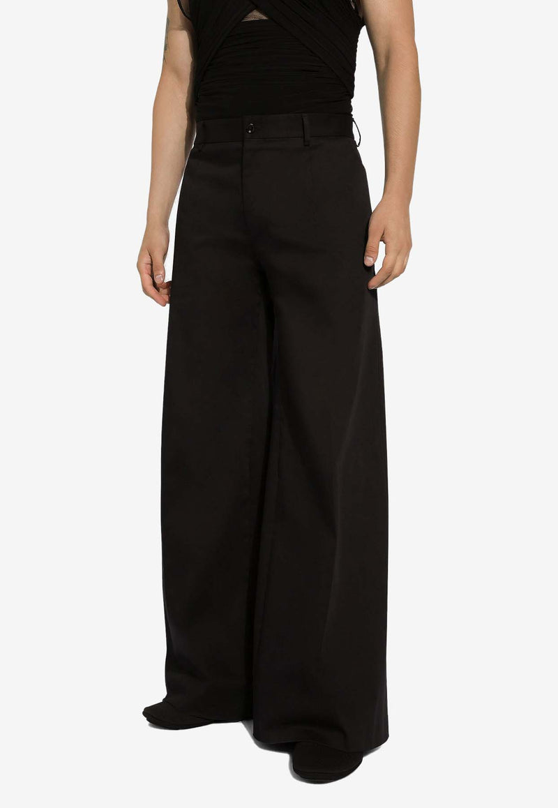 Dolce 
Gabbana Tailored Wide-Leg Pants Black GVKXHT FUFKO N0000