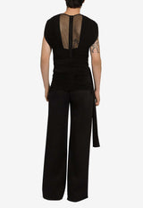 Dolce 
Gabbana Tailored Wide-Leg Pants Black GVKXHT FUFKO N0000