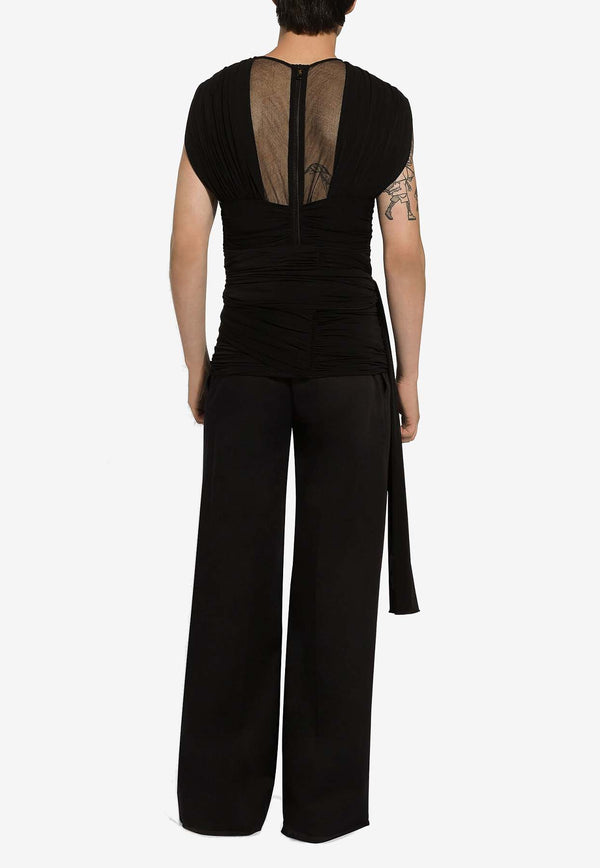 Dolce 
Gabbana Tailored Wide-Leg Pants Black GVKXHT FUFKO N0000