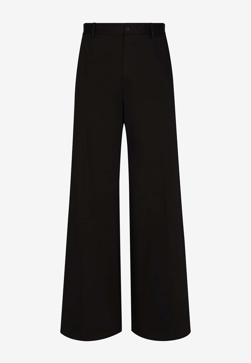 Dolce 
Gabbana Tailored Wide-Leg Pants Black GVKXHT FUFKO N0000