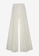 Dolce 
Gabbana Tailored Wide-Leg Pants White GVKXHT FUFKO W0111