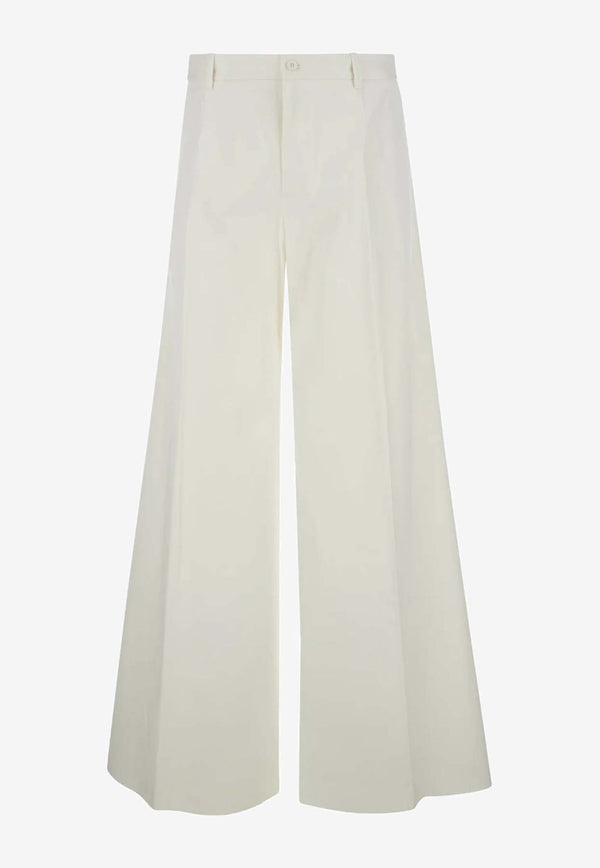 Dolce 
Gabbana Tailored Wide-Leg Pants White GVKXHT FUFKO W0111