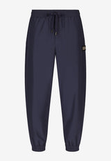 Dolce 
Gabbana Logo Track Pants in Tech Fabric GVS5AT FUSFW B6712 Blue