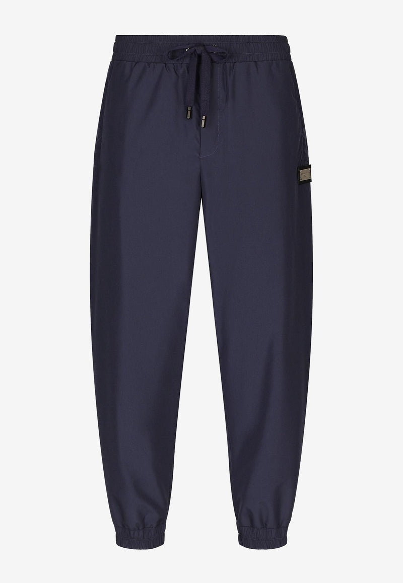 Dolce 
Gabbana Logo Track Pants in Tech Fabric GVS5AT FUSFW B6712 Blue