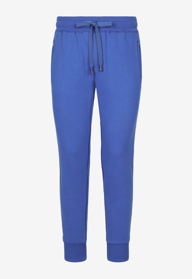 Dolce 
Gabbana Logo Plaque Drawstring Track Pants Blue GVXQHT G7F2G BA232