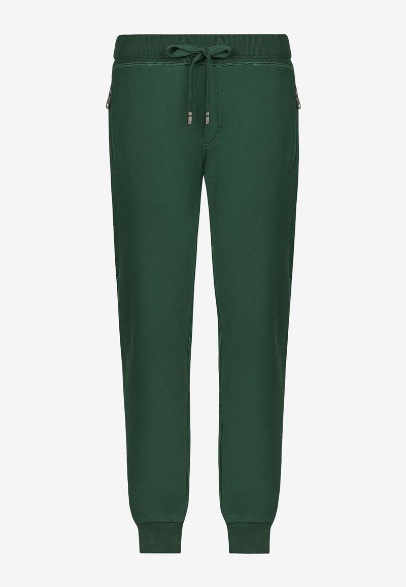 Dolce 
Gabbana Logo Plaque Drawstring Track Pants Green GVXQHT G7F2G V0340