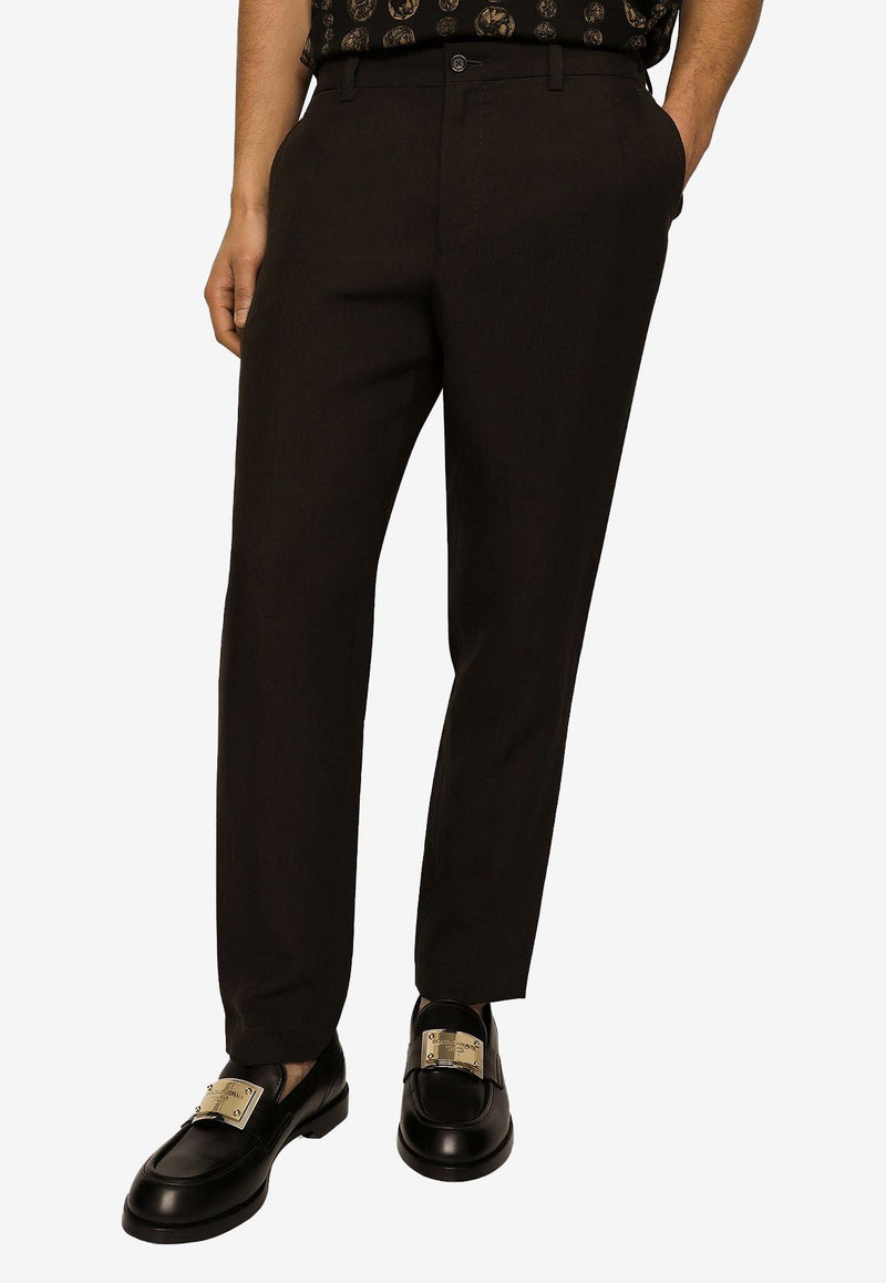 Dolce 
Gabbana Straight Chino Pants GW13ET FU4C2 M3977 Brown