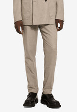 Dolce 
Gabbana Tailored Cashmere-Blend Pants Beige GW13ET GH453 M0724