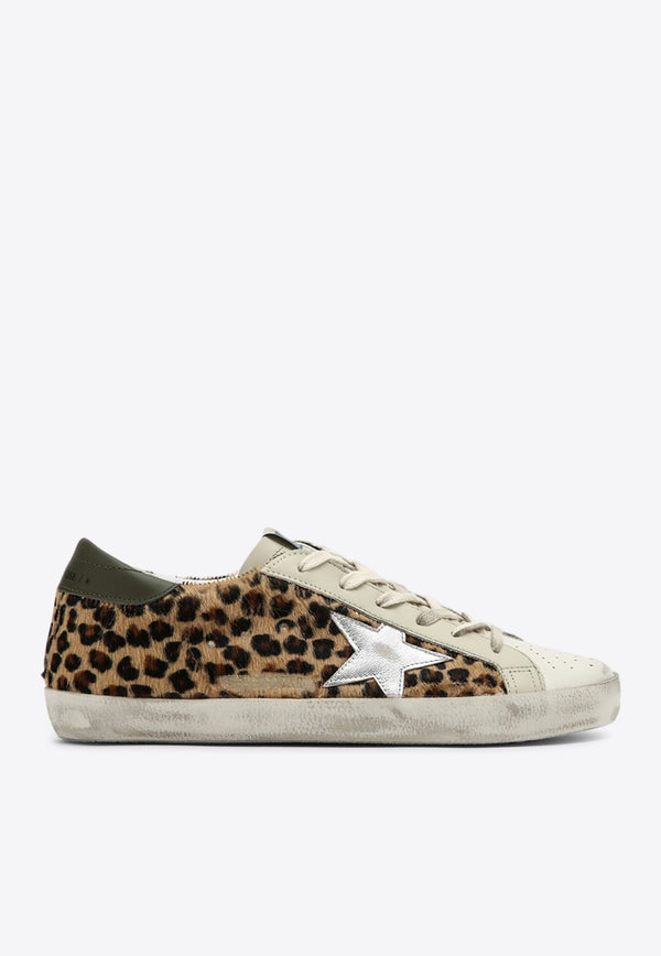 Golden Goose DB Super-Star Leopard Print Low-Top Sneakers Brown GWF00101F006117/Q_GOLDE-82703