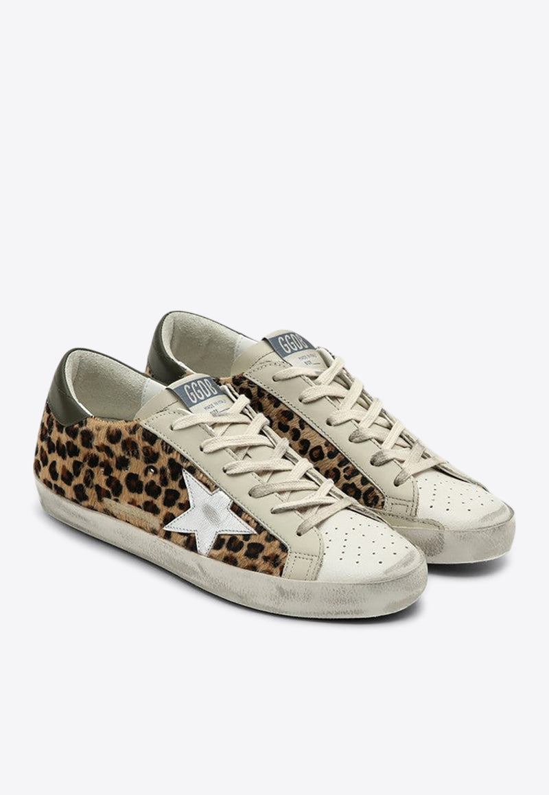 Golden Goose DB Super Star leopard Print Sneakers Brown GWF00101F006117/P_GOLDE-82703