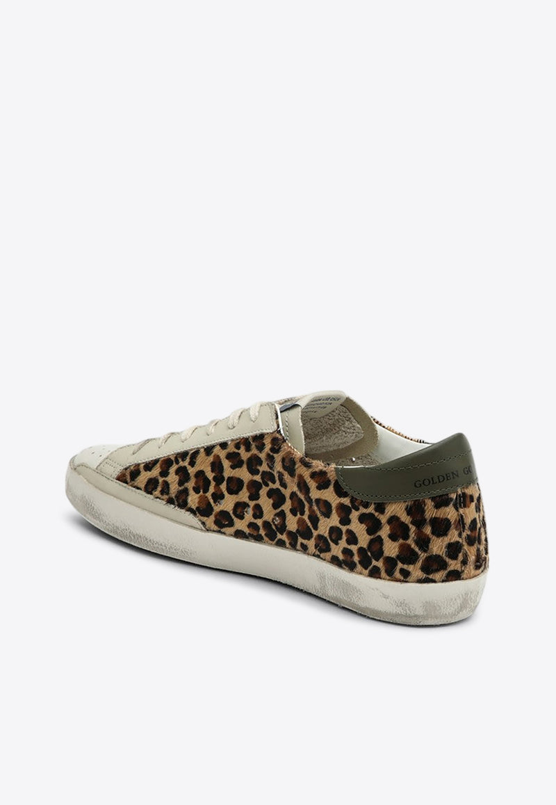 Golden Goose DB Super-Star Leopard Print Low-Top Sneakers Brown GWF00101F006117/Q_GOLDE-82703