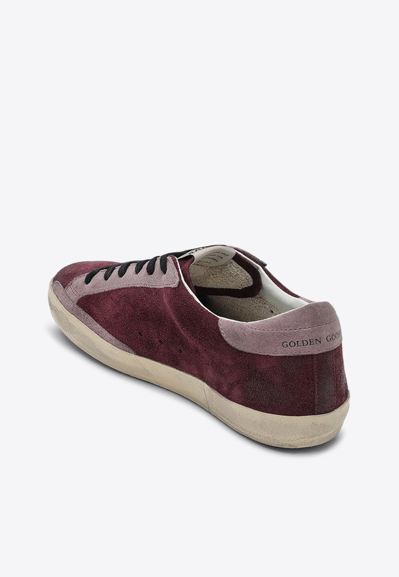 Golden Goose DB Super Star Low-Top Sneakers Burgundy GWF00101F006882/Q_GOLDE-82867