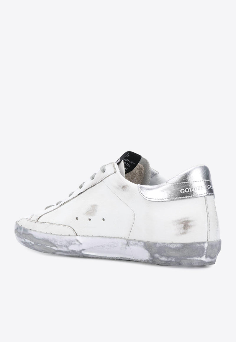 Golden Goose DB Super-Star Distressed Low-Top Sneakers GWF00101.F000314.80185OFF WHITE/ECRU