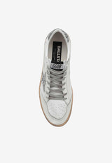 Golden Goose DB Ball Star Low-Top Sneakers with Glittered Star and Heel White GWF00117F003773/Q_GOLDE-11325