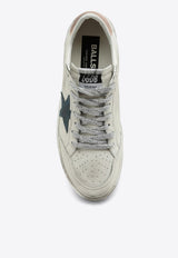 Golden Goose DB Ball Star Distressed Leather Sneakers White GWF00117F006119/P_GOLDE-11918