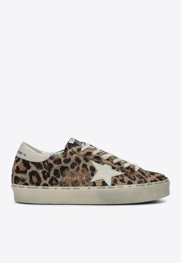 Golden Goose DB Hi-Star Leopard Print Low-Top Sneakers Beige GWF00118F006831/Q_GOLDE-81372