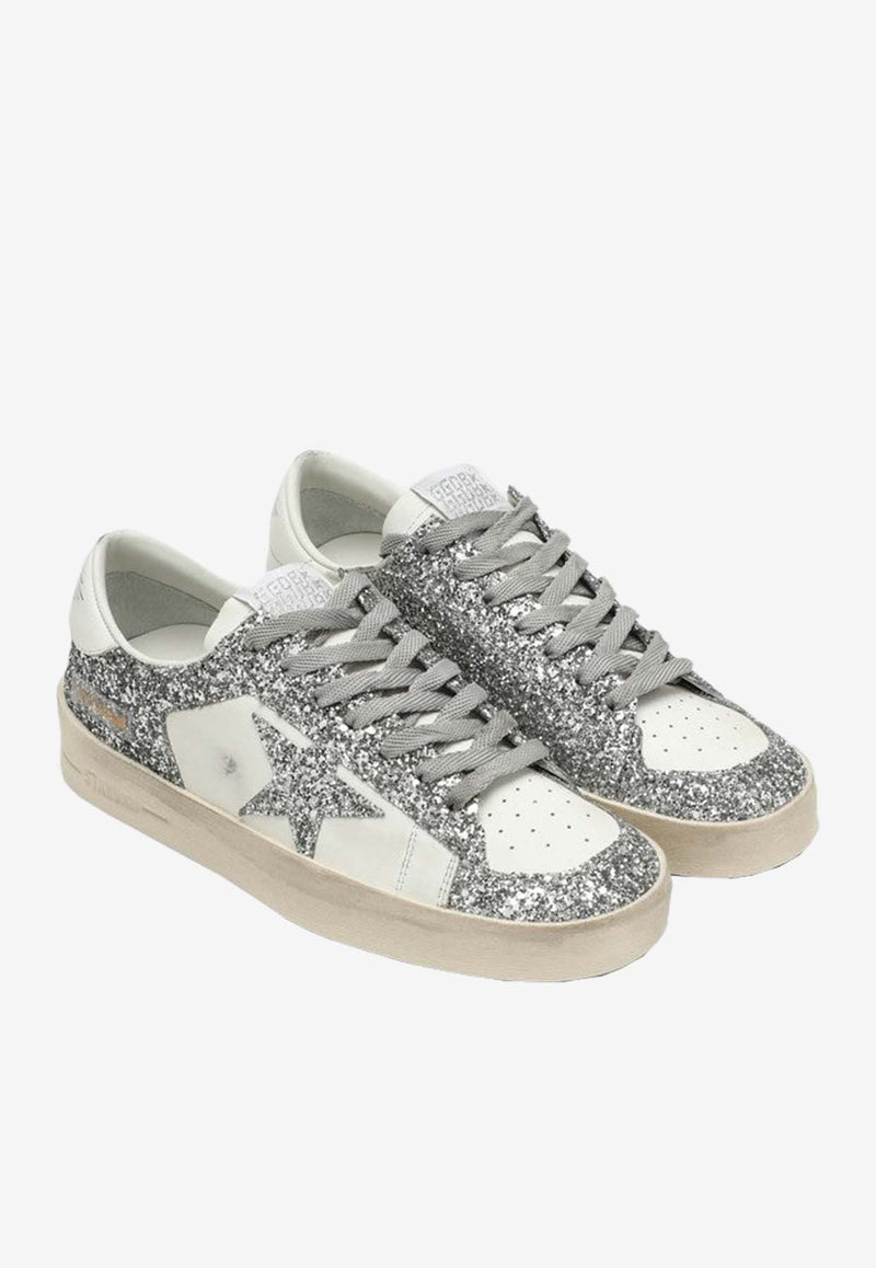 Golden Goose DB Glitter-Embellished Low-Top Sneakers GWF00128F002185/Q_GOLDE-80185