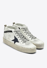 Golden Goose DB Mid Star Distressed Leather Sneakers White GWF00699F006206/P_GOLDE-11936