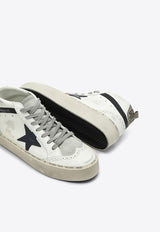 Golden Goose DB Mid Star Distressed Leather Sneakers White GWF00699F006206/P_GOLDE-11936