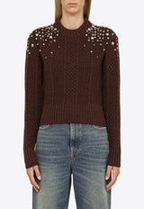 Golden Goose DB Rhinestone-Embellished Wool Sweater GWP01165P001320/N_GOLDE-40247