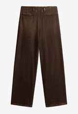 Golden Goose DB Wide-Leg Washed Pants GWP01203.P000994.90100BLACK