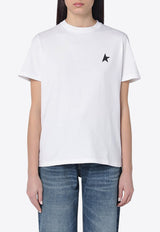 Golden Goose DB Star Logo Crewneck T-shirt White GWP01220P000593/Q_GOLDE-10364