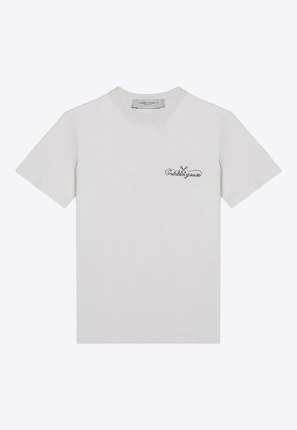 Golden Goose DB Logo Short-Sleeved T-shirt GWP01220P001625/P_GOLDE-11569 White