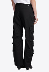 Golden Goose DB Wide-Leg Cargo Pants Black GWP02071.P001558.90100BLACK