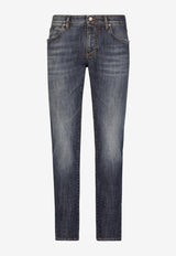 Dolce 
Gabbana Slim-Fit Stretch Jeans GY07CD G8JT2 S9001 Blue