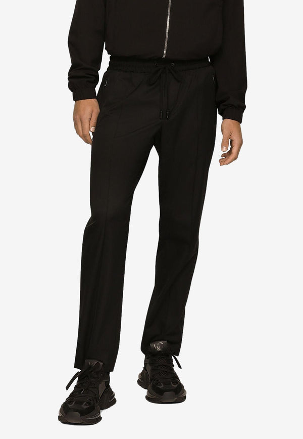 Dolce 
Gabbana Logo Drawstring Track Pants GYACET GG731 N0000 Black