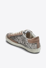 Golden Goose DB Kids Girls Super-Star Suede and Glitter Sneakers Metallic GYF00101F006062/P_GOLDE-55603