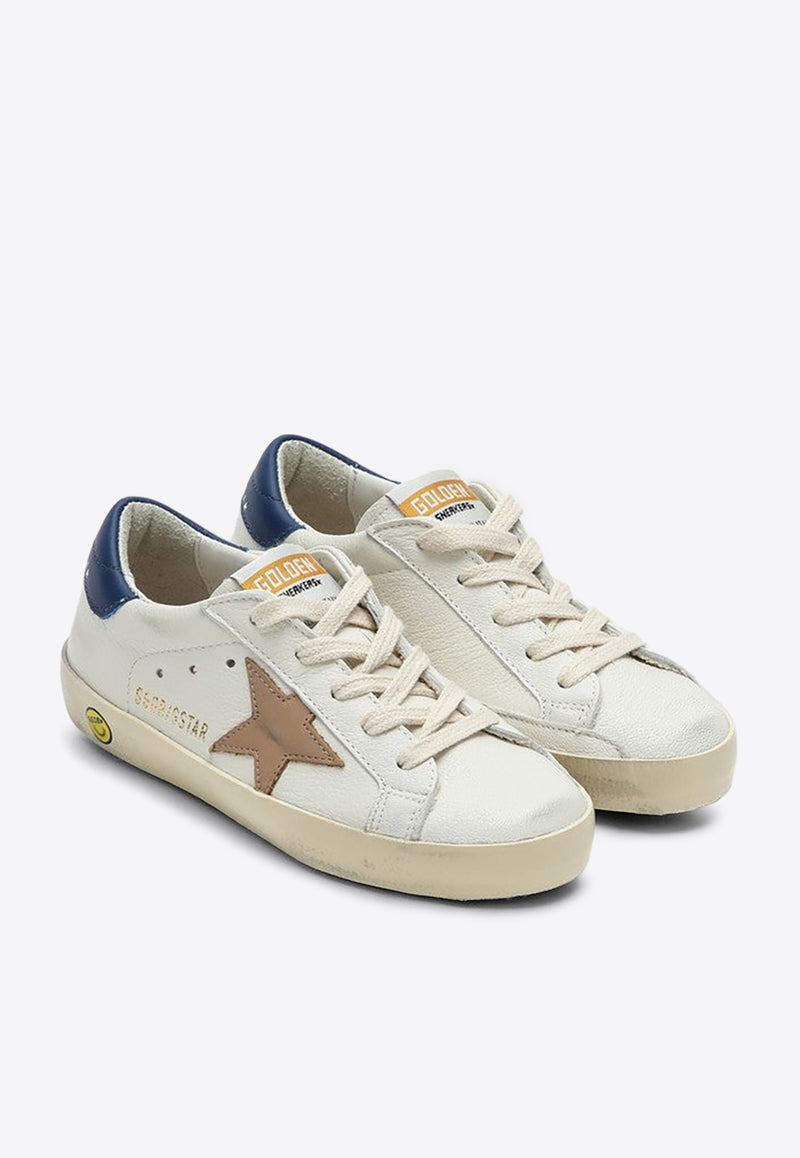 Golden Goose DB Kids Girls Super-Star Leather Low-Top Sneakers White GYF00101F006067/P_GOLDE-11899