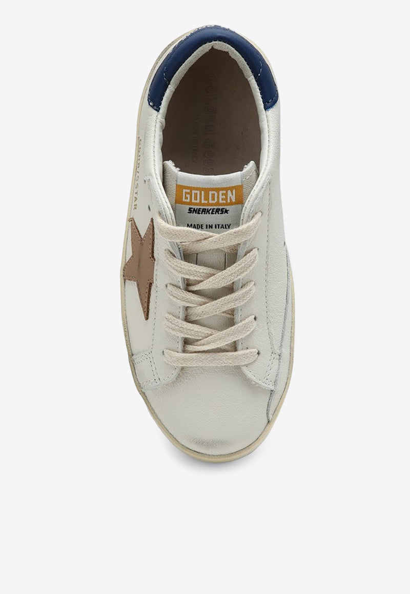 Golden Goose DB Kids Girls Super-Star Leather Low-Top Sneakers White GYF00101F006067/P_GOLDE-11899