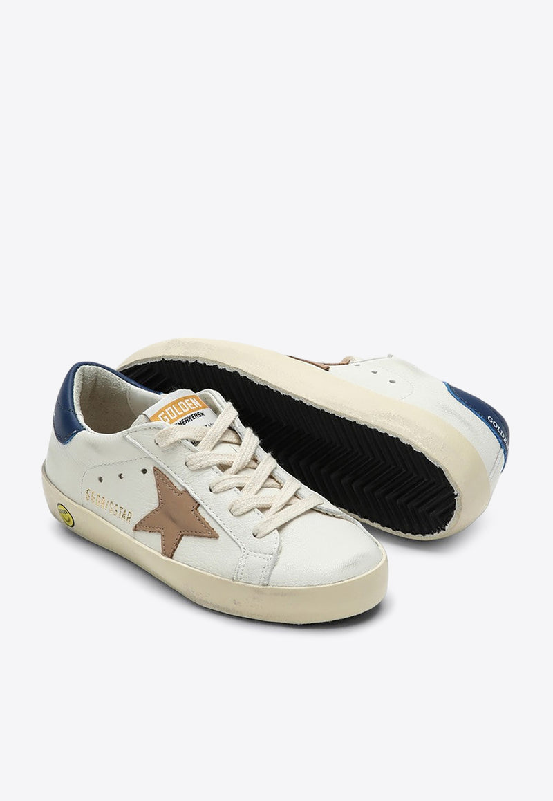 Golden Goose DB Kids Girls Super-Star Leather Low-Top Sneakers White GYF00101F006067/P_GOLDE-11899