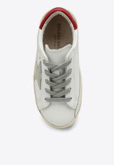 Golden Goose DB Kids Girls Super Star Leather and Suede Sneakers White GYF00102F004338/P_GOLDE-10218